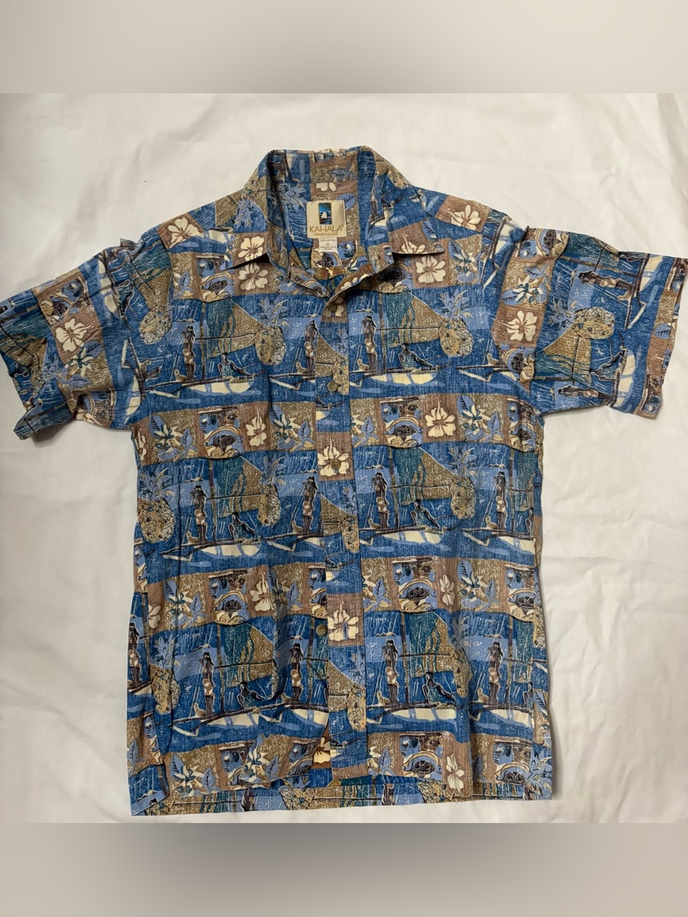 The Kahala Blue Aloha Shirt